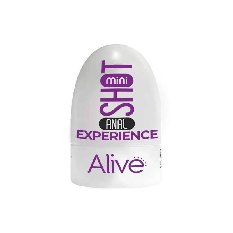 Mini masturbateur anal compact Alive couleur chair vue avant design portable