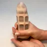 Compact discreet mini masturbator ALIVE flesh color - portable male sex toy