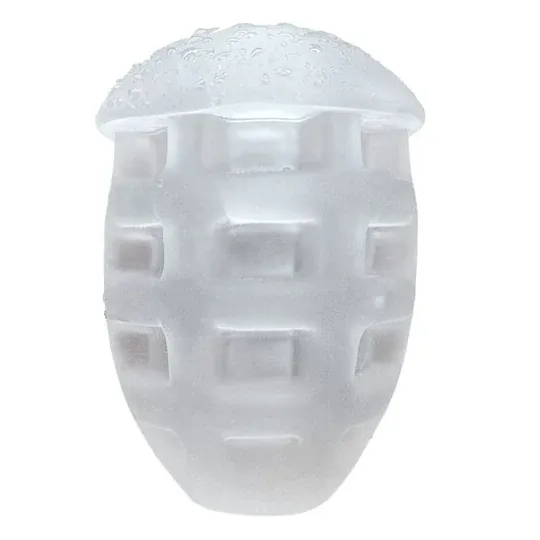 Mini masturbador transparente ALIVE, juguete sexual portátil, textura interna, 8,5 cm.