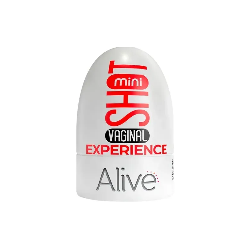 Mini masturbatore compatto ALIVE colore carne, giocattolo sessuale portatile per uomo
