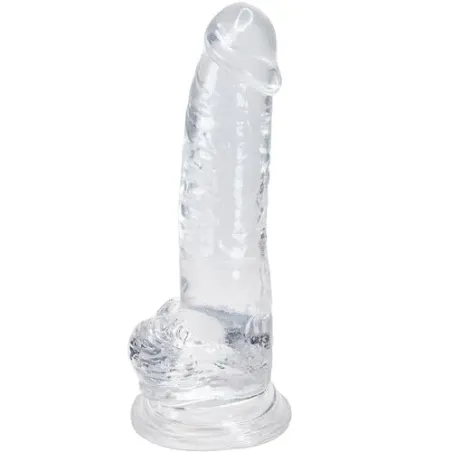 Dildo realistico trasparente ALIVE 20,6 cm con vene per penetrazione