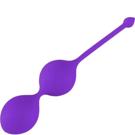 Boules de geisha ALIVE en silicone violet pour renforcement du périnée - 18 cm, étanches IPX8