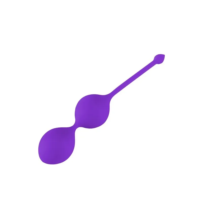 Boules de geisha ALIVE en silicone violet pour renforcement du périnée - 18 cm, étanches IPX8