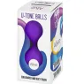 Palle cinesi ALIVE in silicone viola per esercizi del pavimento pelvico - 18 cm, impermeabili IPX8