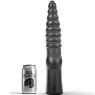 Consolador acanalado negro 33 cm de All Black – vista general del largo juguete anal" }, { "fr": "Gode cannelé noir 33 cm All Bl