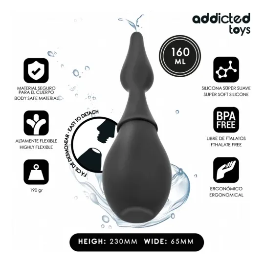 Pulitore per sex toys Addicted Toys da viaggio 160ml formato compatto per igiene discreta