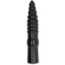 Consolador acanalado negro 33 cm de All Black – vista general del largo juguete anal" }, { "fr": "Gode cannelé noir 33 cm All Bl