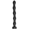 Bolas anales graduadas ALL BLACK 41,5 cm, PVC negro, con tamaños progresivos para estimulación anal.
