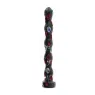 Palline anali graduate ALL BLACK 41,5 cm, PVC nero, con dimensioni crescenti per stimolazione anale progressiva.
