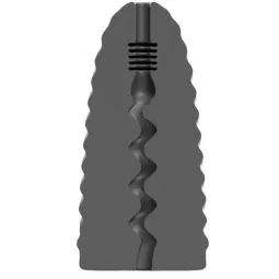 Masturbatore maschile ALL BLACK Loop spirale stimolante 17 cm nero - D-229328