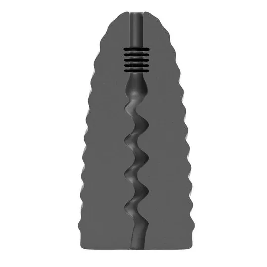 Masturbador masculino ALL BLACK Loop espiral estimulante 17 cm negro - D-229328