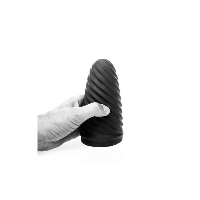 Masturbateur masculin ALL BLACK Loop spirale stimulante 17 cm noir - D-229328