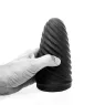 Male masturbator ALL BLACK Loop stimulating spiral 17 cm black - D-229328