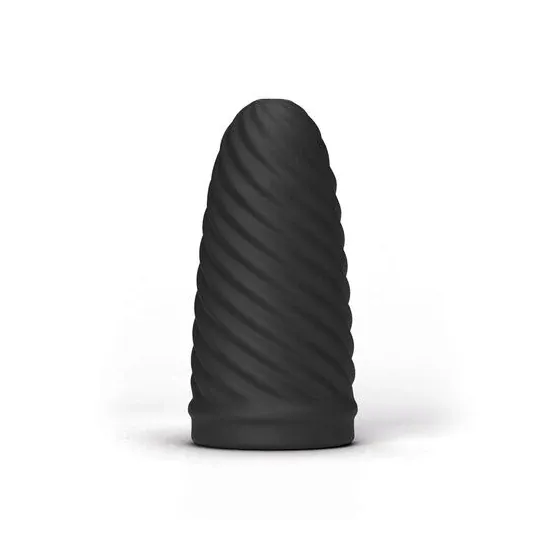 Masturbador masculino ALL BLACK Loop espiral estimulante 17 cm negro - D-229328