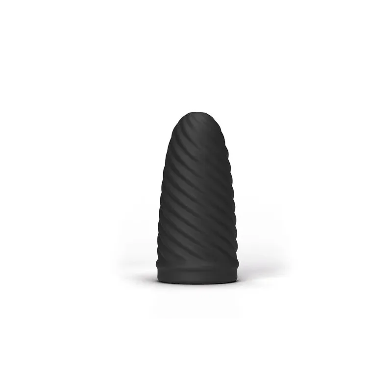 Masturbatore maschile ALL BLACK Loop spirale stimolante 17 cm nero - D-229328