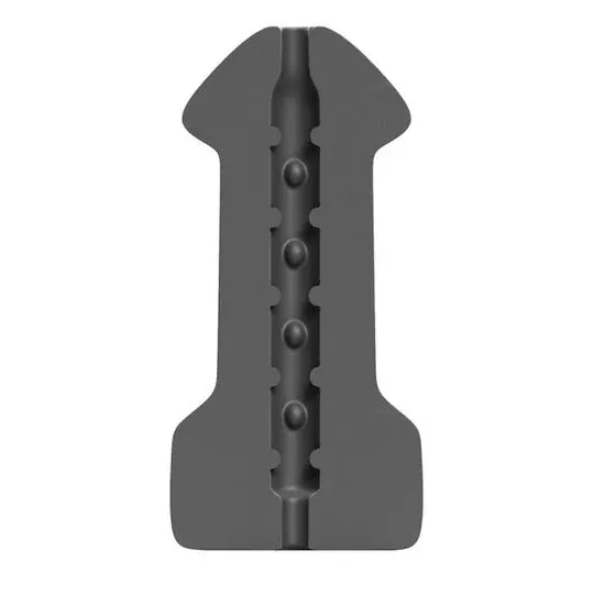 Masturbatore Hook Up ALL BLACK 17 cm nero - giocattolo sessuale maschile
