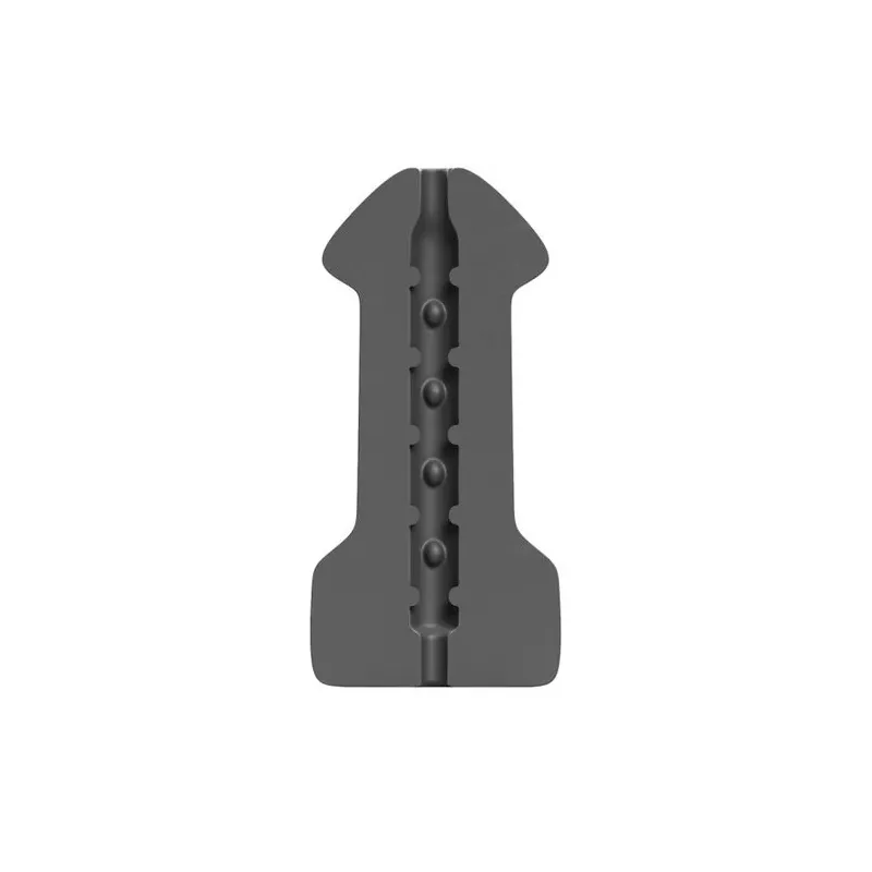 Male masturbator Hook Up ALL BLACK 17 cm black - sex toy for men design