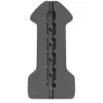 Male masturbator Hook Up ALL BLACK 17 cm black - sex toy for men design