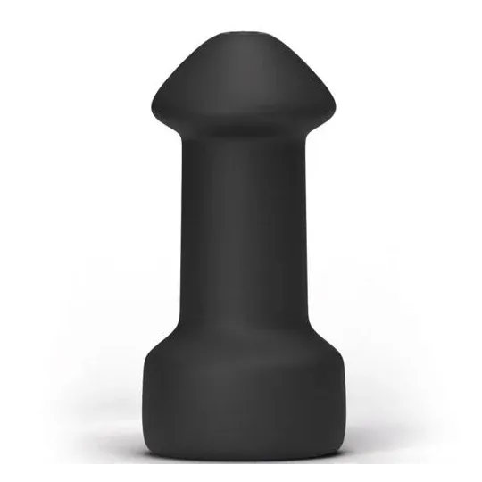 Male masturbator Hook Up ALL BLACK 17 cm black - sex toy for men design