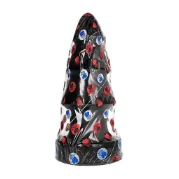 Tappo anale albero di Natale gigante 40 cm All Black - vista generale