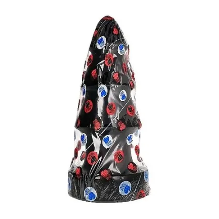 Riesen-Analkugel Weihnachtsbaum 40 cm All Black - Gesamtansicht