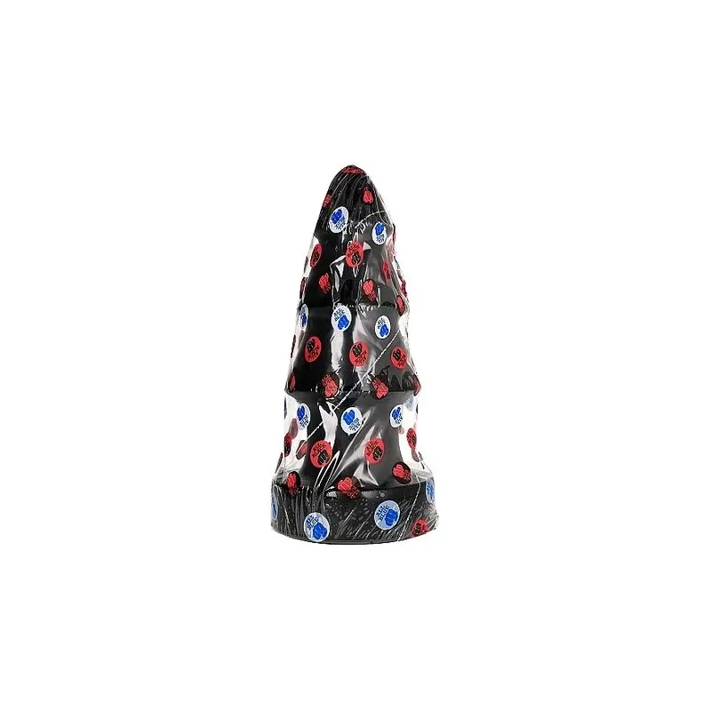 Giant Christmas tree anal plug 40 cm All Black - overview