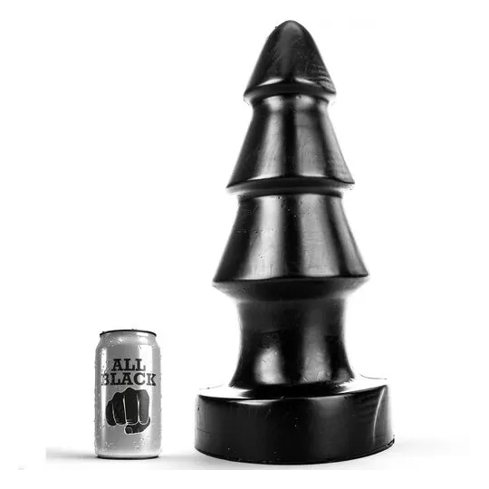 Plug anal géant sapin de Noël 40 cm All Black - vue d'ensemble