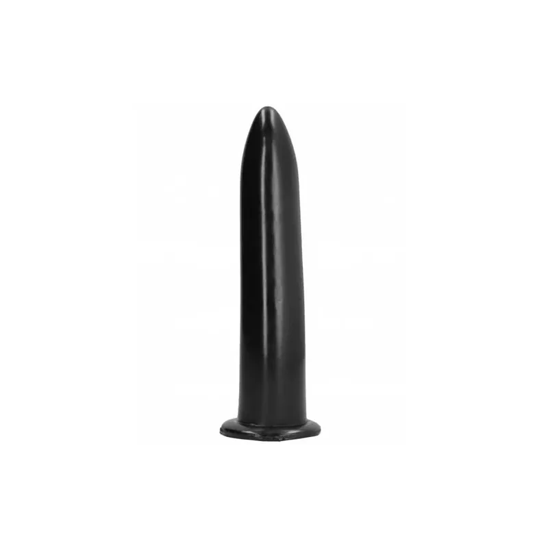 Black anal and vaginal dilator 20 cm smooth pointed tip ALL BLACK sex toy