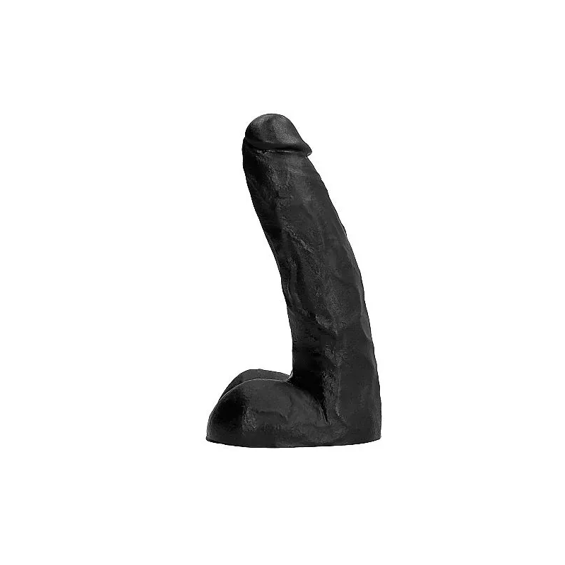 Consolador ALL BLACK 22 cm negro veteado flexible – vista general del dildo de PVC" }, { "fr": "Détail des veines sur gode ALL B