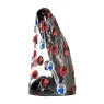 Dildo ALL BLACK 22 cm schwarz geädert flexibel – Gesamtansicht des PVC-Dildos