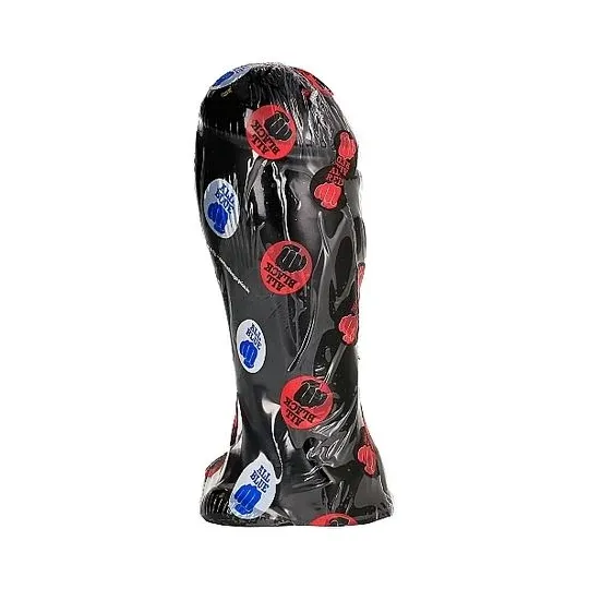Dildo nero 22 cm punta larga ALL BLACK in PVC ipoallergenico