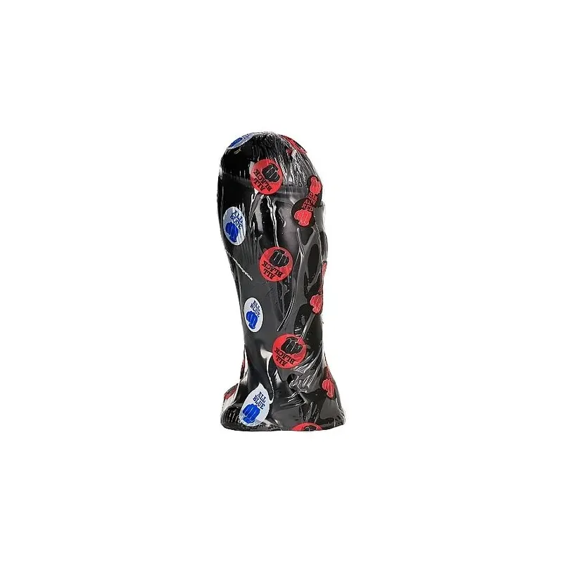 Black dildo 22 cm with wide tip by ALL BLACK, made of hypoallergenic PVC
