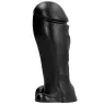 Gode noir ALL BLACK de 22 cm avec bout large, jouet sexuel en PVC hypoallergénique