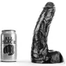Gode noir PVC 25,5 cm ALL BLACK - jouet sexuel pour adulte, anus et vagin