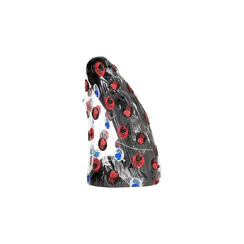 Gode noir PVC 25,5 cm ALL BLACK - jouet sexuel pour adulte, anus et vagin