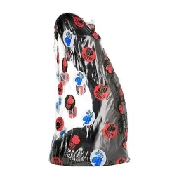 Consolador curvo punto G negro 28 cm PVC de ALL BLACK para estimulación anal o vaginal