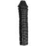 Gode nervuré de 38 cm ALL BLACK noir - vue d'ensemble du jouet sexuel pour adultes