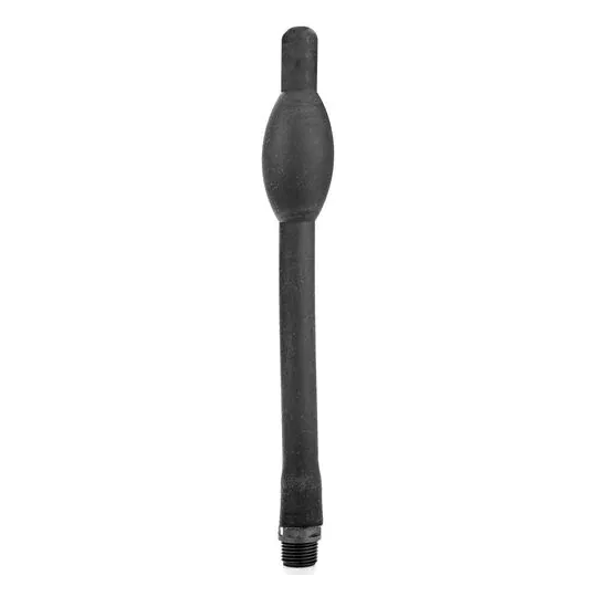 Doccia anale retrattile in silicone nero 27 cm di ALL BLACK per igiene intima