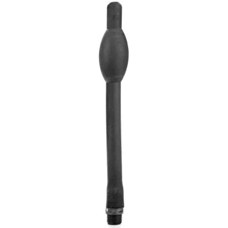 Black retractable anal douche silicone 27 cm by ALL BLACK for intimate personal hygiene
