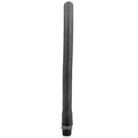 Black silicone anal douche 27 cm flexible - ALL BLACK - intimate hygiene accessory