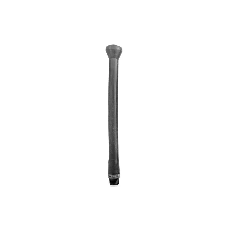 Douche anale en silicone ALL BLACK avec bouchon - noir 27 cm flexible