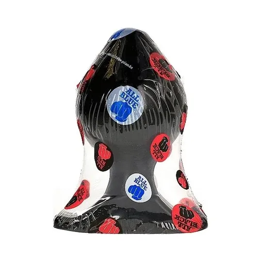 Buttplug flexible 16,5 cm ALL BLACK noir PVC hypoallergénique vue avant