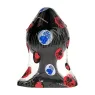 Flexible buttplug 16.5 cm ALL BLACK black PVC hypoallergenic front view