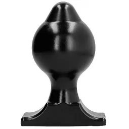 Grande plug anale nero 17,5 cm ALL BLACK vista frontale