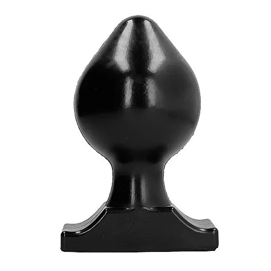 Flexible black anal plug 22.5 cm by ALL BLACK, PVC material, adult toy