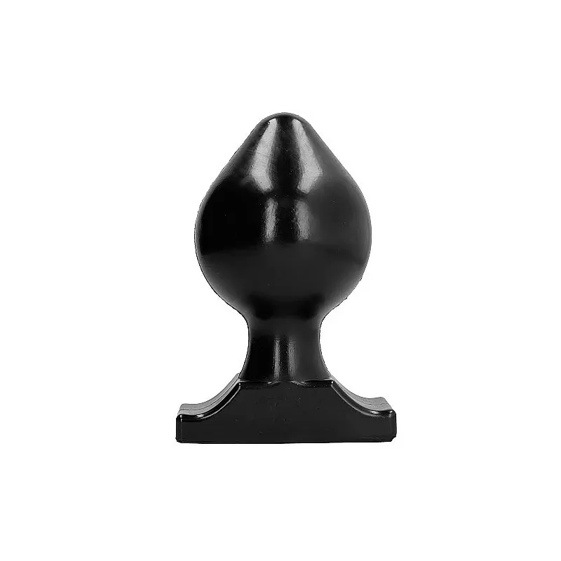 Tappo anale flessibile nero 22,5 cm ALL BLACK in PVC, giocattolo per adulti