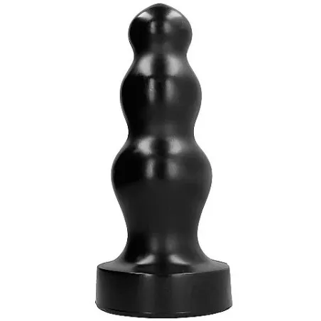 Plug anal gigante 38 cm en PVC negro sin ftalatos ALL BLACK, vista frontal del producto" } }, { "id_image": 2777, "alt": { "fr":