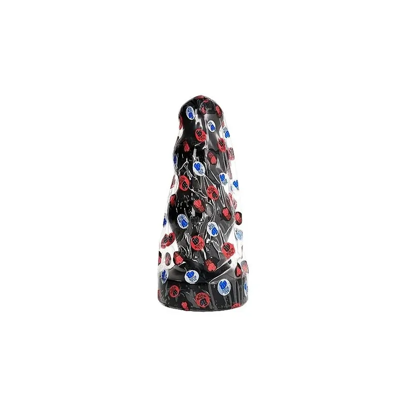 Riesen Analplug 38 cm phthalatfreies PVC schwarz ALL BLACK, Vorderansicht des Produkts