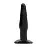 Tappo anale nero in PVC 11 cm per principianti - ALL BLACK