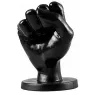 Plug anale a pugno fisting ALL BLACK 14 cm nero vista principale